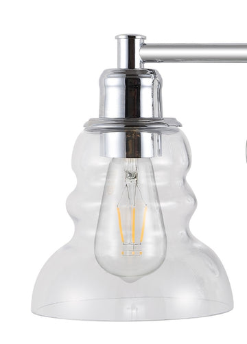 Manhattan Vintage Metal/Glass Industrial Rustic LED Vanity